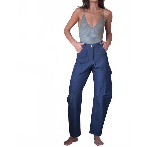 NEW ACACIA falcon denim pant in blue - Picture 4 of 6